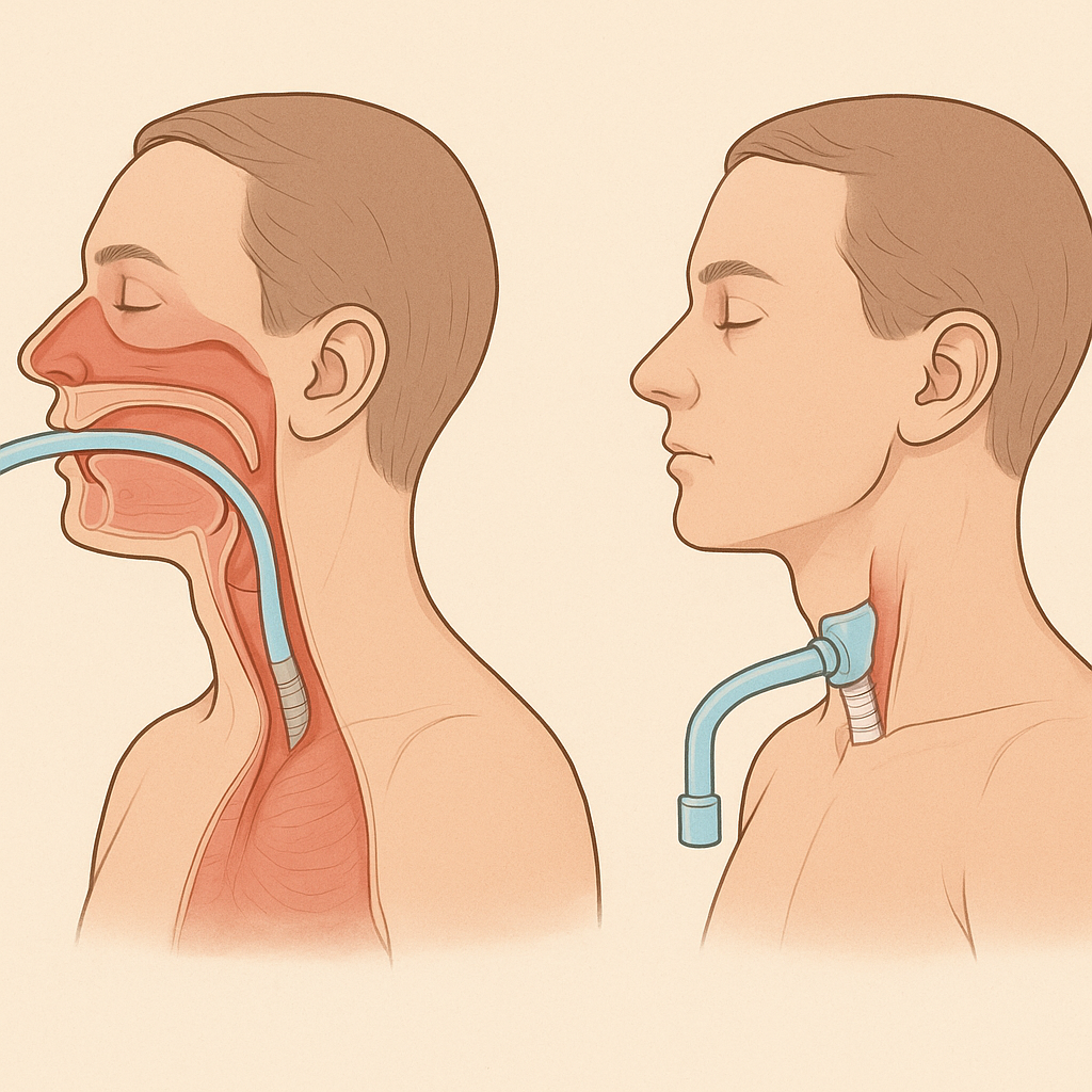 Diferença entre Intubação e Traqueostomia: Quando cada uma é indicada?